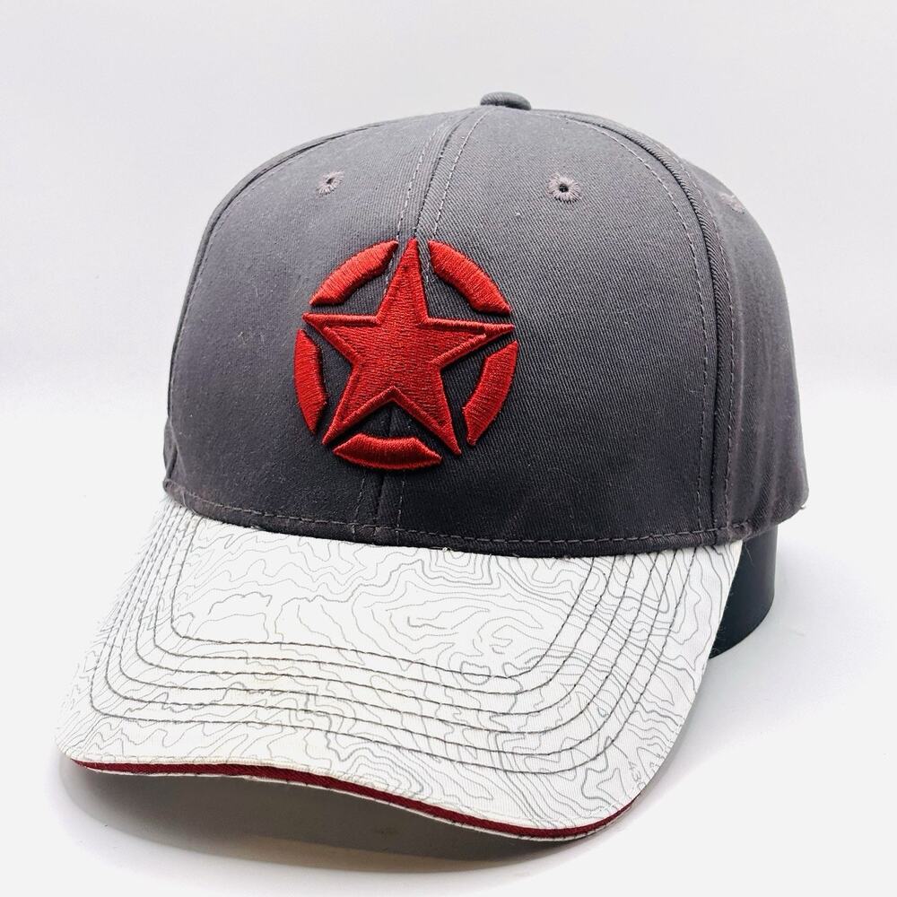 Jeep 4X4 Hat Gray Topographical Star